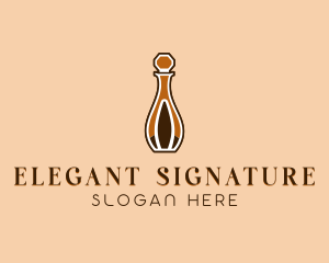 Elegant Perfume Bottle logo design