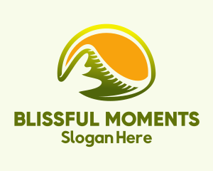 Countryside Mountain Sunset  logo design