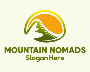 Countryside Mountain Sunset  logo design