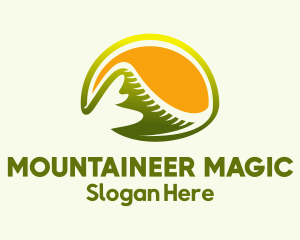 Countryside Mountain Sunset  logo design