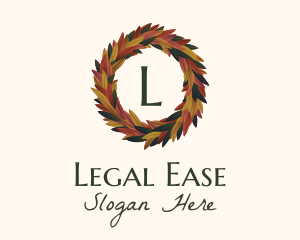  Elegant Autumn Leaves Letter Logo