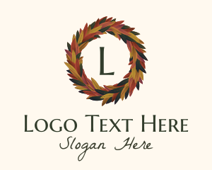  Elegant Autumn Leaves Letter logo