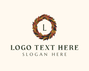  Elegant Autumn Leaves Logo