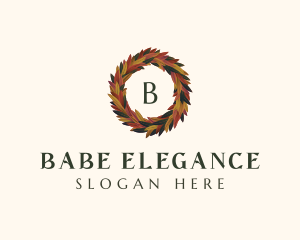  Elegant Autumn Leaves logo design