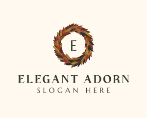  Elegant Autumn Leaves logo design