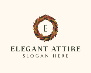  Elegant Autumn Leaves logo design