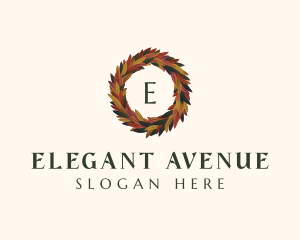  Elegant Autumn Leaves logo design