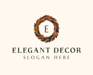  Elegant Autumn Leaves logo design