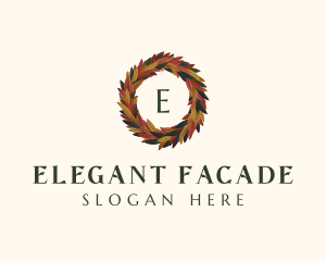  Elegant Autumn Leaves logo design