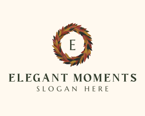  Elegant Autumn Leaves logo design