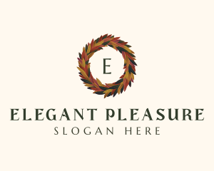  Elegant Autumn Leaves logo design