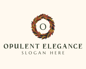  Elegant Autumn Leaves logo design