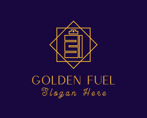 Golden Perfume Cologne  logo design