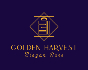 Golden Perfume Cologne  logo design