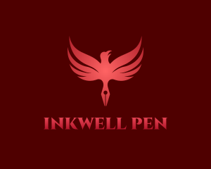 Red Eagle Pen logo design