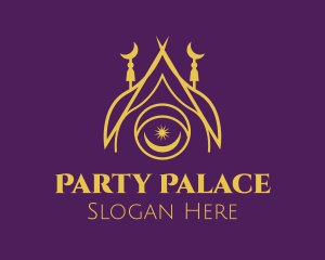 Golden Muslim Temple  logo design