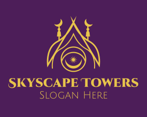 Golden Muslim Temple  logo