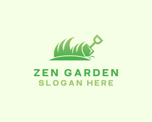 Gardening Grass Shovel  logo design