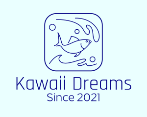 Ocean Wave Fish logo