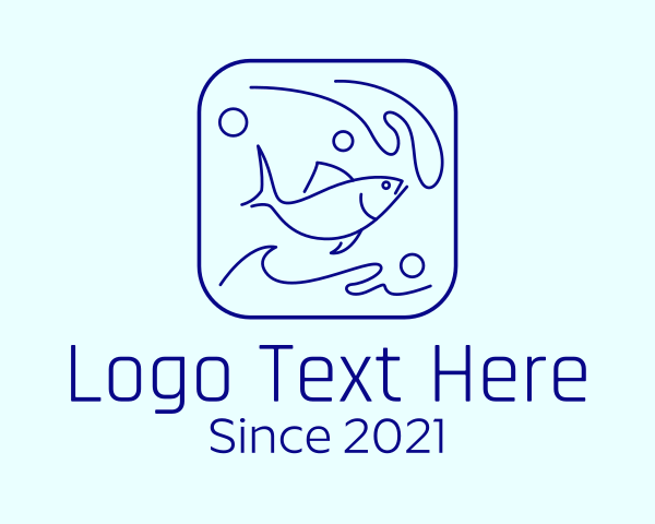 Marine Aquaculture logo example 3