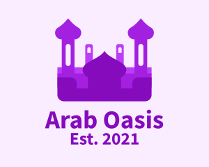 Purple Muslim Temple  logo design