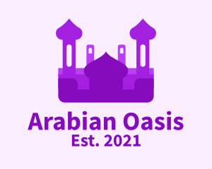 Purple Muslim Temple  logo design