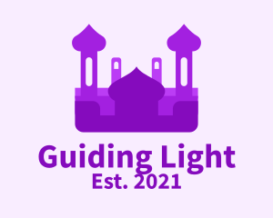 Purple Muslim Temple  logo design