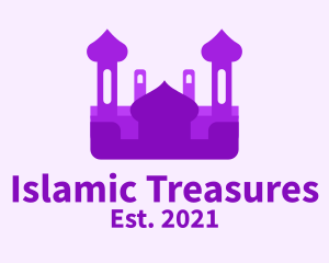 Purple Muslim Temple  logo design