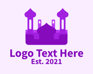 Sultan - Purple Muslim Temple logo design