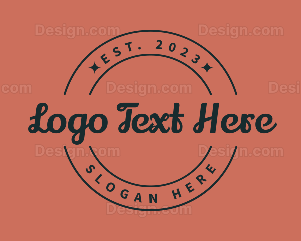 Retro Hipster Brand Logo