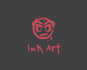 Graffiti Ink Splat logo design