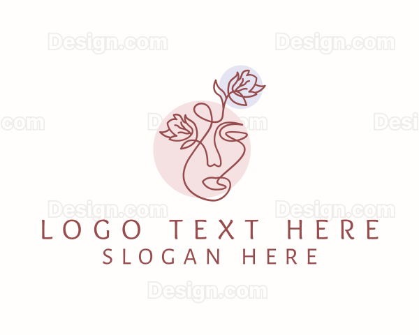 Nature Floral Face Logo