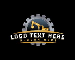 Excavator Construction Equipment logo