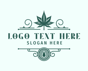 Cannabis Leaf Marijuana logo