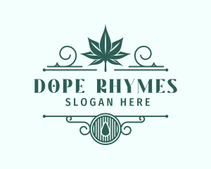 Cannabis Leaf Marijuana logo design