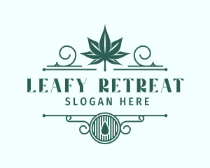 Cannabis Leaf Marijuana logo design