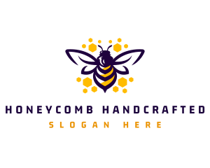  Insect Bee Honeycomb logo