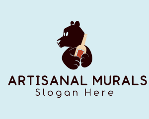 Bear Bottle Drinking logo design