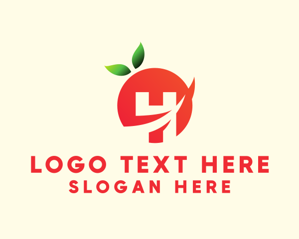 Organic Fruit logo example 3