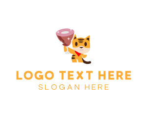 Cub - Feline Cat Ham logo design