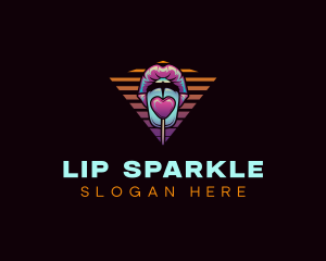 Sexy Lips Lollipop logo design