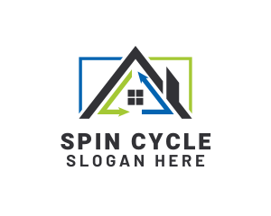 House Cycle Arrow Realty logo design