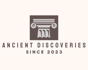 Ancient Ionic Column logo design