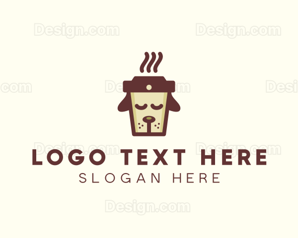 Dog Coffee Cup Logo