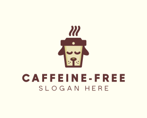 Dog Coffee Cup logo design