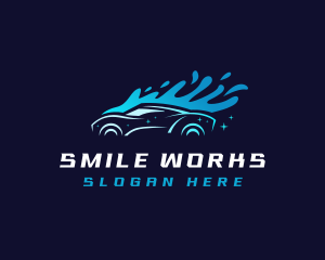 Car Washing Splash Logo