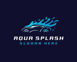 Car Washing Splash logo design
