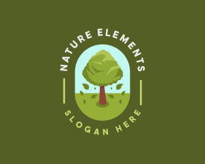 Nature Tree Plant logo design