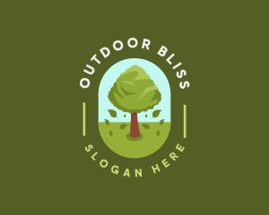 Nature Tree Plant logo design