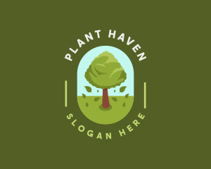 Nature Tree Plant logo design